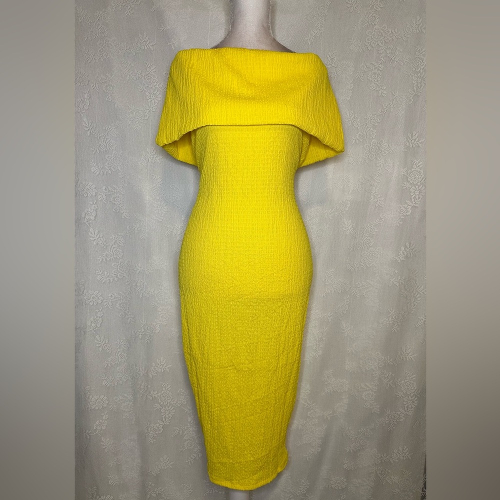 Elegant Yellow Women's Dress
